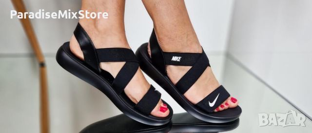 Дамски сандали Nike Реплика ААА+ черни, снимка 1 - Сандали - 46115636