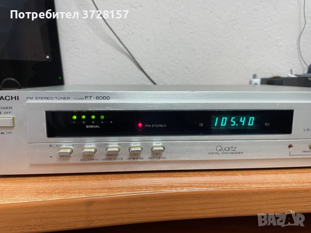 Модел: FM стерео тунер FT-8000 - Hitachi Ltd.; Токио, снимка 3 - Аудиосистеми - 52544718