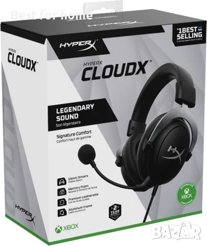 Оригинални геймърски слушалки HyperX CloudX-  Xbox Series , снимка 6 - Bluetooth слушалки - 48132944