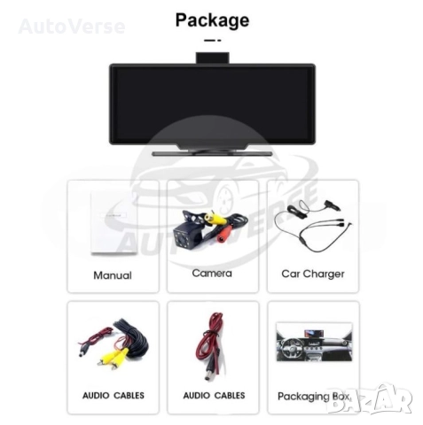 Универсална навигация 10,26″ С КАМЕРА – WIRELESS CarPlay/Android Auto, снимка 2 - Аксесоари и консумативи - 52305878