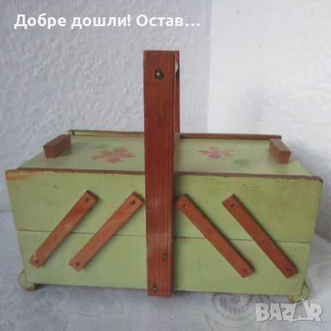 Кутии: кутия кръгла дърво и сгъваема зелена кутия  - акордеон с чекмеджета, снимка 16 - Други - 31812531