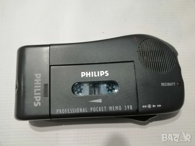 Ретро диктофон с касета PHILIPS POCKET MEMO 398, снимка 5 - Радиокасетофони, транзистори - 52636165