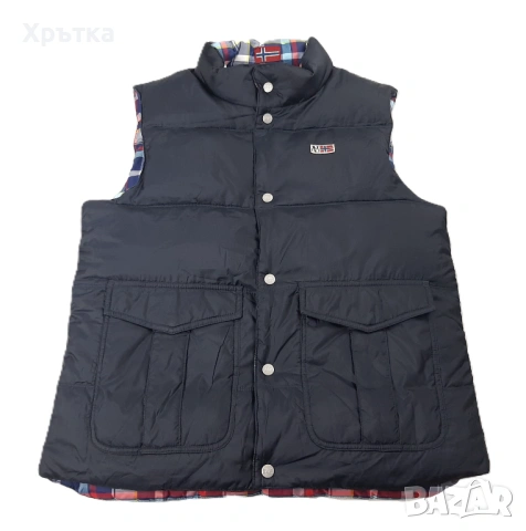 Napapijri Reversible Vest - Оригинален мъжки елек с две лица р-р L, снимка 9 - Якета - 53297722