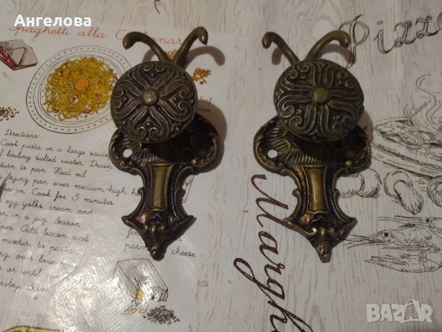 Бронзови закачалки, снимка 8 - Закачалки - 53716126