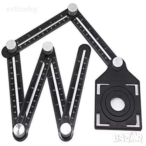 Измервателен инструмент с шест ъгъла и шаблон, снимка 3 - Други инструменти - 54052818