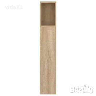 vidaXL Табла за легло тип шкаф, дъб сонома, 140x18,5x104,5 см(SKU:811928), снимка 3 - Спални и легла - 49031308