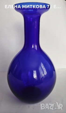 Голяма ваза от ръчно издухано стъкло, снимка 3 - Вази - 53557054