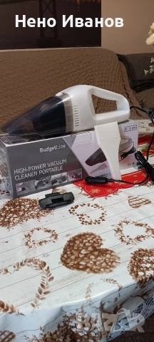 Продавам чисто нова прахосмокачка за кола работи на 12 волта вьв запалката на колата 