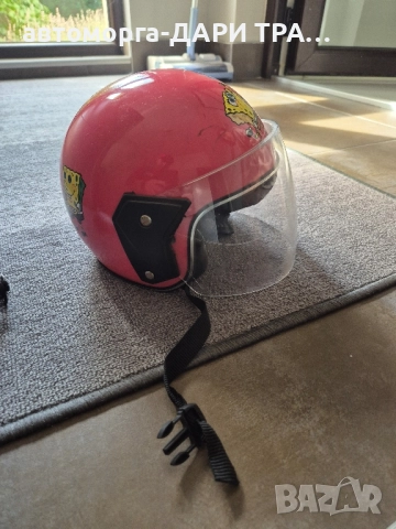 Детска каска-Розова(Спонджбоп)