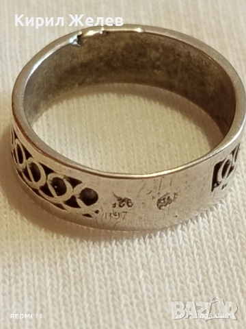 Сребърен пръстен орнаментиран висока проба сребро майсторска изработка 50128, снимка 8 - Пръстени - 52854339