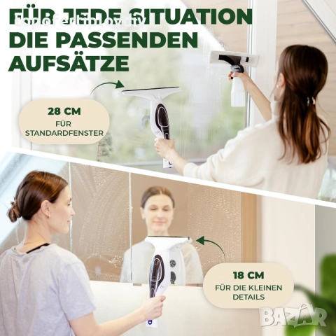 Уред за почистване на прозорци ZONEO Window Vacuum,Гаранция, снимка 4 - Прахосмукачки - 51846330