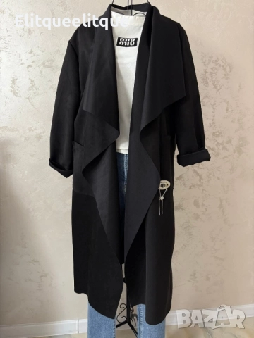 дълго палто без закопчаване 