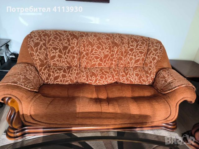 Холна гарнитура 3 части-тройка диван, двойка диван и фотьойл, снимка 1 - Дивани и мека мебел - 45973043