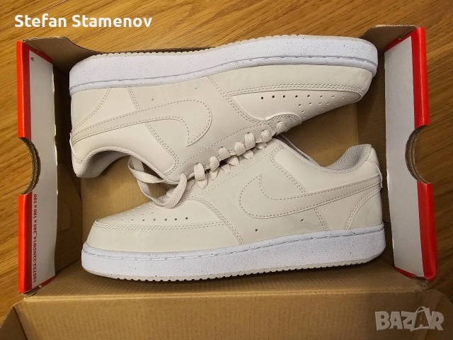 Нови дамски кецове Nike Court Vision номер 38.5, снимка 6 - Маратонки - 52860183