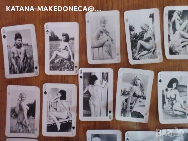 Рятки карти със голи жени .1960 .1970.година колекционерски карти, снимка 8 - Антикварни и старинни предмети - 45561731