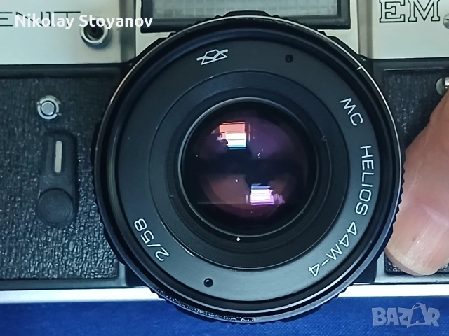 Фотоапарат ZENIT-EM с Обектив Helios 44M-4, снимка 4 - Фотоапарати - 52203759
