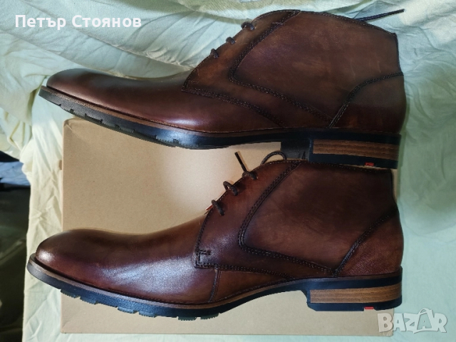 Eлегантни мъжки кларкове от естествена кожа Lloyd №46, снимка 8 - Мъжки боти - 51657148