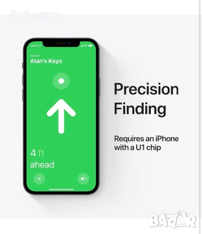 Комплект 4 AirTag Apple, снимка 5 - Аксесоари за Apple - 52959108
