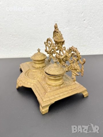 Барокова мастилница началото на XXв. №7696, снимка 6 - Антикварни и старинни предмети - 52687233