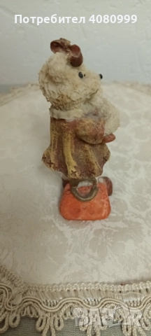 Мини фигурка "Меченце с бебе", мисля клей, снимка 5 - Колекции - 51969004