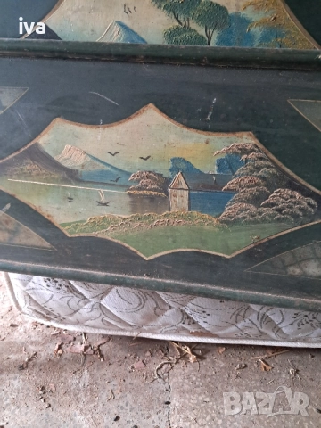Табли за легло,стари ръчно рисувани, снимка 9 - Спални и легла - 52133947
