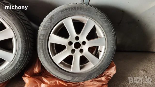 Джанти BORBET 16 5x108 FORD с нови зимни гуми 215/55 R16!, снимка 7 - Гуми и джанти - 49388073