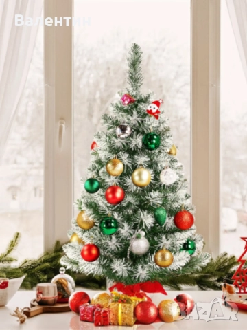 Изкуствени Коледни елхички със сняг в различни размери, снимка 3 - Декорация за дома - 52314958