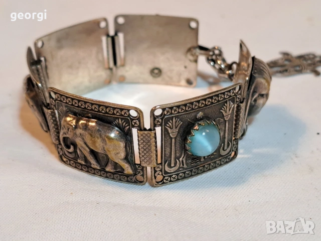 винтидж египетска гривна Art Deco 32/1, снимка 2 - Гривни - 53394534