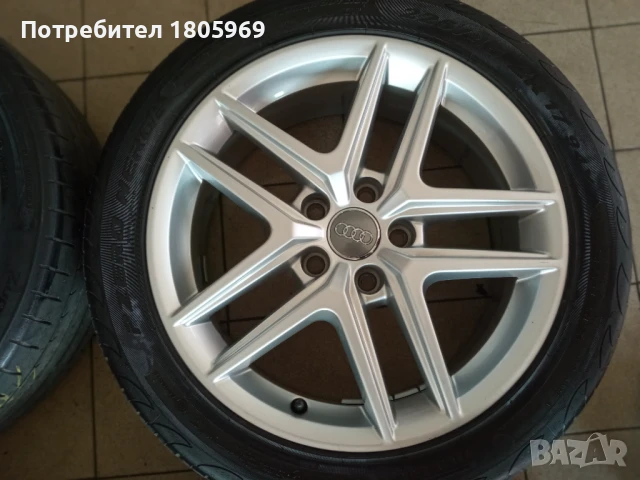 4бр. ал. джанти Audi (оригинални) 5x112, 6,5x 17 , ET28, снимка 4 - Гуми и джанти - 50651326
