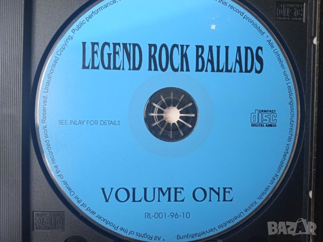 Избрани РОК Балади - Legend Rock Ballads - матричен диск музика, снимка 1 - CD дискове - 45951800