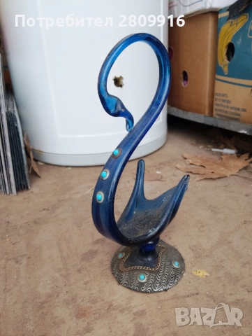 Винтидж стъклен лебед Мурано, снимка 3 - Антикварни и старинни предмети - 52974224