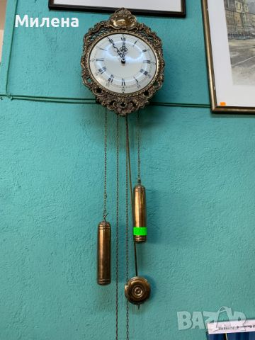 Старинен стенен часовник AMS, снимка 2 - Стенни часовници - 45447867