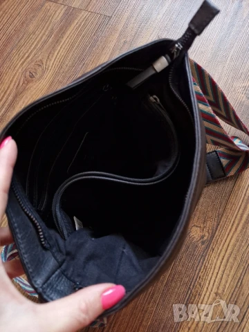 Страхотна дамска чанта MICMACBAGS естествена кожа, снимка 9 - Чанти - 50826092