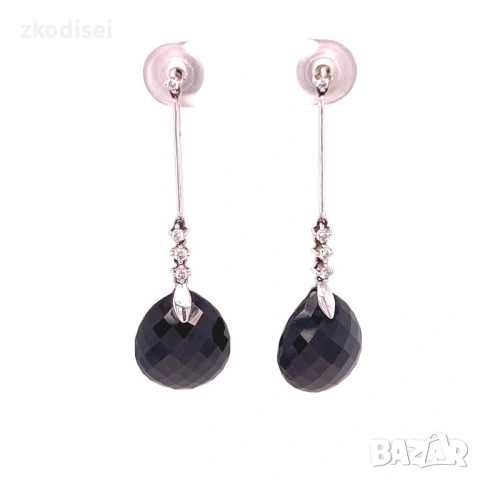 Златни обеци с брилянти 6,19гр. 14кр. проба:585 модел:38086-2