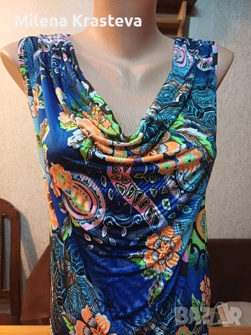 Рокля цветна, лятна Л, снимка 2 - Рокли - 53686479