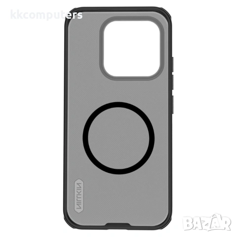 NILLKIN Super Frosted Shield Pro Магнитен Калъф за Xiaomi 17 - Матов PC+TPU, Прозрачно-черен, снимка 5 - Резервни части за телефони - 53800803