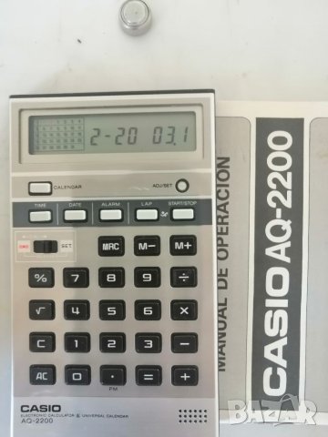 Ретро калкулатор CASIO AQ-2200, снимка 5 - Антикварни и старинни предмети - 46479023