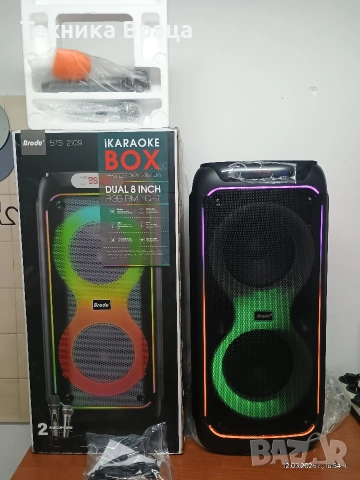 Чисто нова акумулаторна караоке тонколона Brodu BTS 2109. , снимка 6 - Тонколони - 53816971
