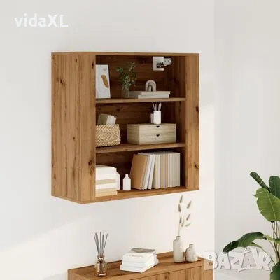 vidaXL Стенен шкаф, дъб артизан, 80x33x80 см, инженерно дърво(SKU:857088), снимка 2 - Шкафове - 49086978