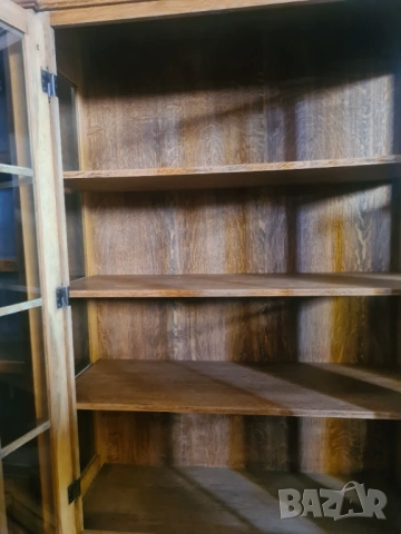 Класическа Витрина от Масивно Дърво (Дъб), снимка 9 - Секции и витрини - 54203228