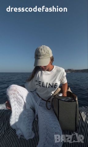 Мъжка/ дамска тениска най-висок клас Celine, снимка 1 - Тениски - 46024881