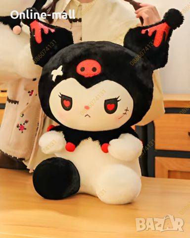 Hello Kitty Kuromi Плюшена играчка, Кити Куроми плюшени играчки, 30см, снимка 4 - Плюшени играчки - 46786831