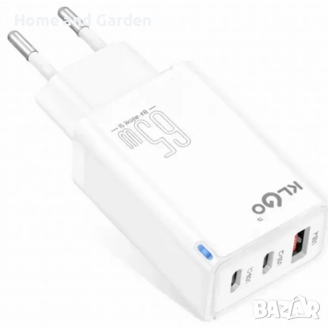 Адаптер - Зарядно устройство KL GO PD71 65W, бързо зареждане, 5 порта, снимка 7 - Други - 54028143