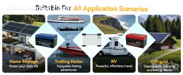 Литиева батерия AST-100 12.8V 100AH c Bluethooth и WiFi, снимка 4 - Къмпинг осветление - 49747738