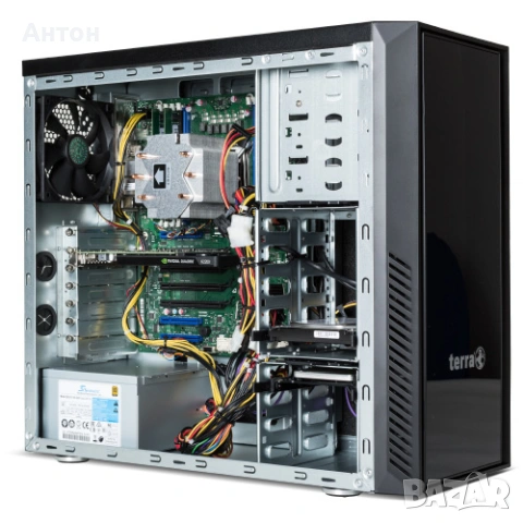 TERRA WORKSTATION Xeon 16GB RAM Radeon WX 5100 8GB 1TB HDD, снимка 3 - Работни компютри - 53852326
