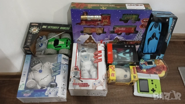 9бр детски бебешки играчки робот лодка кораб кола бъги дистанционно влак електронна игра 1