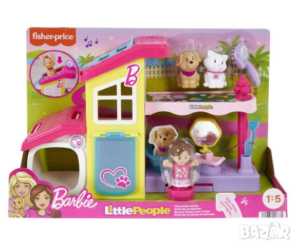 Литъл пийпъл: Комплект СПА за домашни любимци на Барби, снимка 1 - Кукли - 45659210