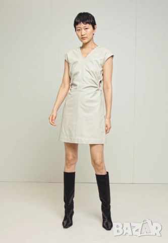  Нова с Етикет STUDIO ID Дамска Кожена Рокля от Естествена Кожа Размер S, снимка 4 - Рокли - 54149184