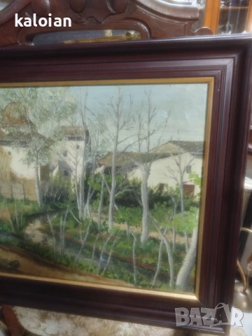 Антикварна испанска картина. Масло на платно . Подписана авторска творба. Толкова е реалистична на ж, снимка 5 - Картини - 51285783