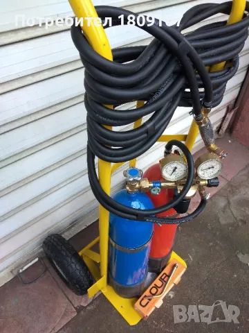 Мобилен оксижен с 2 х 6.5 литра бутилки , снимка 7 - Други инструменти - 49761769